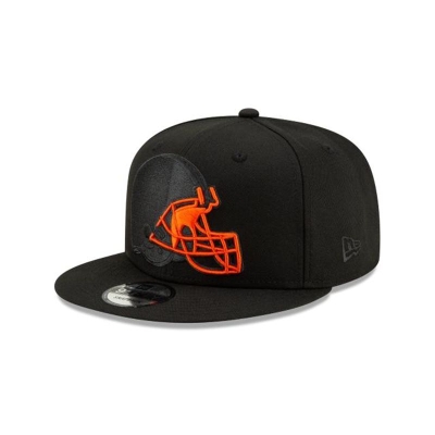 Cleveland Browns Gorra | New Era NFL Logo Elements 2.0 9fifty Snapback Cap Mexico - Negros
